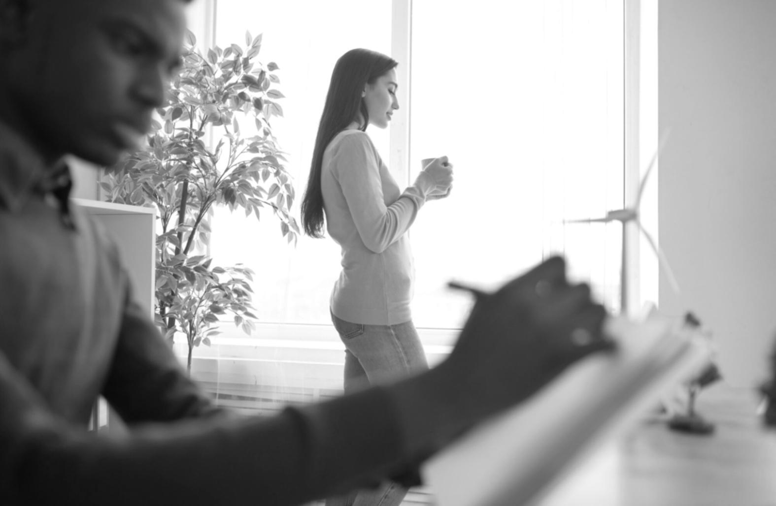Financial analysis workspace with charts and data visualization tools